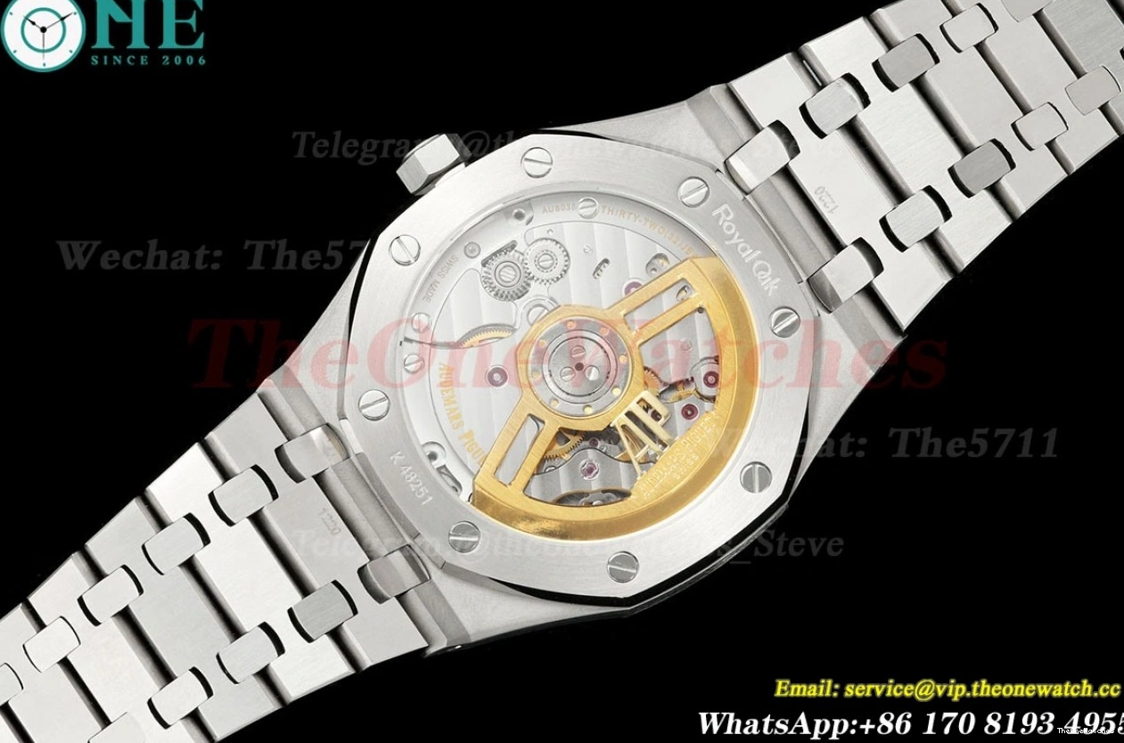 TKF Royal A4302 41mm Clone Super SS Black Dial 15500 Oak SS 0322